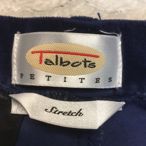 Talbots velour pants - size Petite 10 - Picture 2 of 8